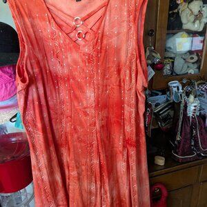 Cocomo Women Orange  Dress 1X